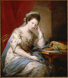 Angelica Kauffmann, Barbara St. John Bletsoe, Countess of Coventry, Princeton University Art Museum, the second wife of the Earl of Coventry