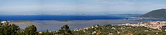 Panoramic view of Lefkada City Lagoon, Lefkada Isl., Ionian Islands Prefecture, Greece.