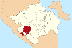 Location of Lahat Regency in South Sumatra
