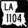 Louisiana Highway 1104 marker