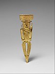 Male figure/tunjo (Muisca); 10th–mid-16th century; gold; height: 14.9 cm; Metropolitan Museum of Art