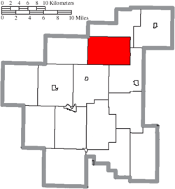 Location of Seneca Township in Noble County
