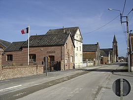 The town hall in Mazinghien