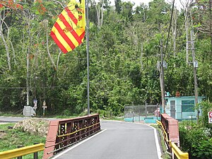 Red Bridge (Puente Colorao) in Morovis Norte