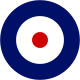 RAF Type "A" roundel – an example of an RAF roundel used on aircraft 1924–1946