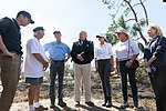 President Donald J. Trump and First Lady Melania Trump, alongside Florida Governor Rick Scott and his wife Mrs. Ann Scott, tour the Lynn Haven Community in Lynn Haven, Fla. Monday, Oct. 15, 2018, and meet with the residents impacted by Hurricane Michael.