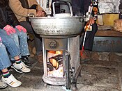 Daruma stove, a traditional Japanese wood-burning stove