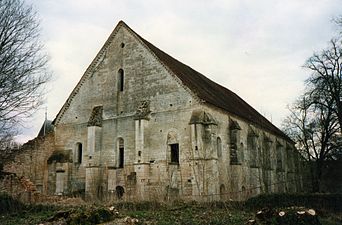 The Lay Brothers' Hall, Longuay Abbey, Aubepierre-sur-Aube, France.