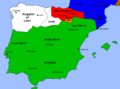 Kingdom of León (910-1833 AD) and Caliphate of Córdoba (929-1031 AD) in 929 AD.