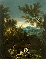 Landschaft mit Hirten, 1710–20 (?), Öl auf Leinwand, 57,7 × 73,2 cm, Museum of Fine Arts, Houston