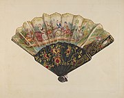 American fan from Index of American Design, National Gallery of Art