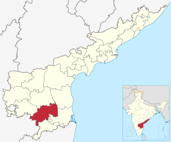 Location of Annamayya district in Andhra Pradesh