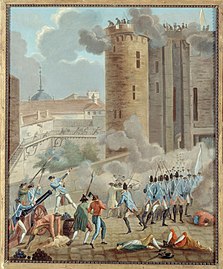 Storming of the Bastille, July 14, 1989, (Anonymous artist between 1784 and 1794)
