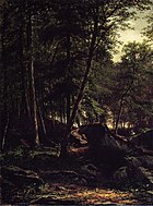Appalachian Landscape with Figure Carrying a Syche (1875)