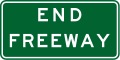 (R6-21) End Freeway