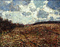 Hilly landscape in late autumn, 1900