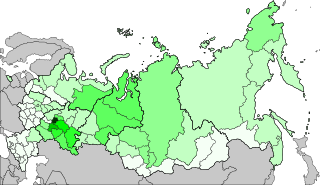 Distribution of Chuvashs, 2010
