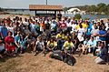 Group of volunteers cleaning up beaches, 2010