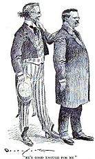 "He's good enough for me", 1904 cartoon supporting Theodore Roosevelt