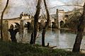Jean-Baptiste-Camille Corot: Die Brücke von Mantes 1868–1870