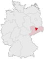Lage des Landkreises Meißen in Deutschland