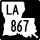 Louisiana Highway 867 marker