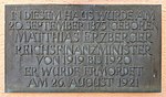 Gedenktafel am Geburtshaus in Buttenhausen