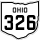 State Route 326 marker