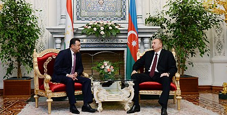 Rasulsoda with Ilham Aliyev in 2014