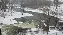 Otter Creek in Middlebury in the winter