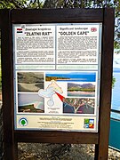 Informational board at Zlatni rat beach