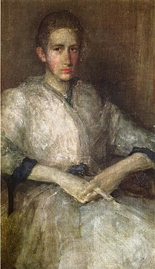 Portrait of Hooper, painted by James Abbott McNeill Whistler (1890).