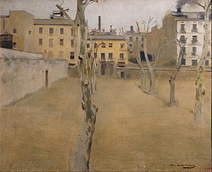 Courtyard of the old Barcelona prison (Courtyard of the 'lambs'), c. 1894