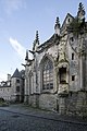 External gothic pulpit in Saint-Lô, France