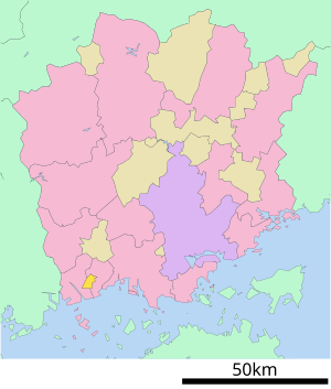 Lage Satoshōs in der Präfektur