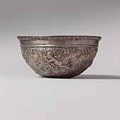 Ancient Greek gilded bowl; 2nd–1st century BC; height: 7.6 cm, dimeter: 14.8 cm; Metropolitan Museum of Art