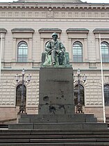 Monument to Johan Vilhelm Snellman in front of the Bank of Finland, 1923 [note 1]
