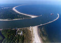 Luftbild der Świna-Mündung, 2006