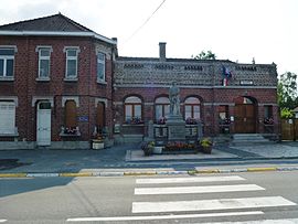 The town hall in Thun-Saint-Amand