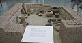 A reconstruction at the Pergamon Museum of part of a Urukean house c. 3500 BCE with its mobile property from the Syrian colony of Habuba Kabira.