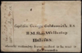 "Captain George Goldsmith RN, H.M. Ship Wellesley, Halifax", July 1850