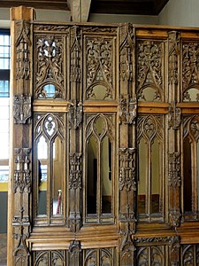 Carved screen from the choir of the chapel of the Château de Gaillon in Normandy