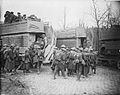 British troops boarding "B types" following the Battle of Arras (May 1917)
