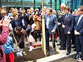 Alan Titchmarsh plants the last of 48 new trees in Bolsover Street in 2011