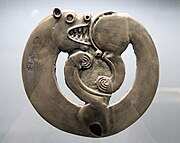 Curled-up feline animal from Arzhan-1, circa 800 BCE.[6]