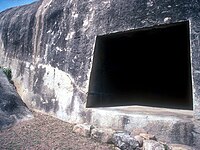 Visvakarma cave entrance, Barabar Caves, 3rd century BCE.
