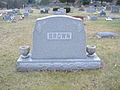 Brown family headstone at I.O.O.F. Cemetery in Blanchester, Ohio.