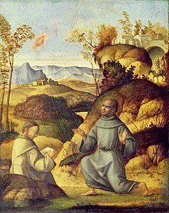 Saint Francis receiving the stigmata by Cima da Conegliano