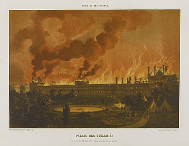 Burning of the Palace by Paris Commune, 23–24 May 1871