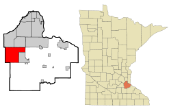 Location within Dakota County, Minnesota